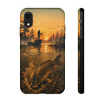Carp Fishing Phone Case Sunrise Bowfishing Tough Cover Gift