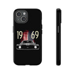 1969 Camaro SS American Flag Tough Phone Case Cover Gift Art