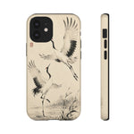 Red-Crowned Crane Sumi-e Art Tough Phone Case