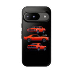 1969 Camaro SS Orange Triple View Muscle Car Tough Phone Case