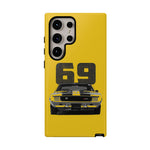 1969 Camaro Z28 Yellow Front View Muscle Car Tough Phone Case