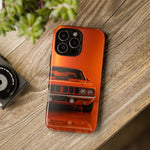 Orange Cuda Phone Case, 71 Classic Muscle Car Tough Cover