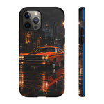 Challenger RT Phone Case, Rainy City Night Muscle Car Tough Cover