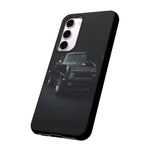 Black 1970 Nova SS Studio Front Tough Phone Case for Muscle Car Fans