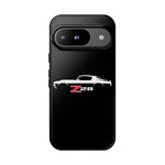 1970 Camaro Z28 White Silhouette Tough Phone Case Cover Gift