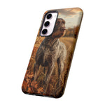 German Wirehaired Pointer Autumn Art Tough Phone Case