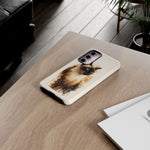 Siamese Cat Watercolor Portrait Tough Phone Case - Cream Choc