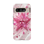 Pink Glitter Star Tough Case | Sparkle Phone Case