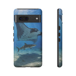 Cobia Ray Rider Tough Phone Case Ocean Wildlife Tough Cover Gift Art