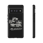 White S2000 Roadster Collage JDM Tough Phone Case Cover Gift