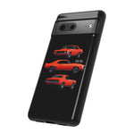 1969 Camaro SS Orange Triple View Muscle Car Tough Phone Case