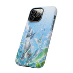 Copy of Silver Butterflies Tough Case | Blue Sky Water Droplets Phone Cover