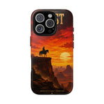Western Sunset Cowboy Phone Case | Rugged Protective Cover