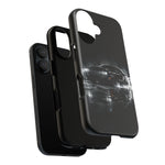 Black Sports Car Illustration 2023 Challenger SRT phone case | Car Drift Reflection