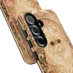 Persian Cat Floral Art Nouveau Tough Phone Case