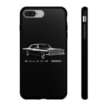 Vintage Galaxie 500 Phone Case | Classic Car Illustration, Black