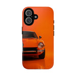 Orange 240Z Phone Case, Classic 70s JDM Sports Car Cover