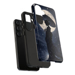 Geisha Parasol Moonlight Art Tough Phone Case