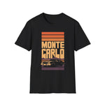 Monte Carlo Retro Sunset Car T-Shirt Classic Automotive Graphic Tee