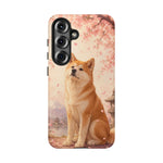 Akita Cherry Blossom Phone Case Sakura Dog Lover Gift