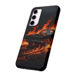Black Charger Classic Muscle Flames Tough Phone Case Cover Gift