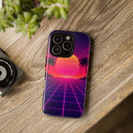 Classic Grid Sunset Vaporwave Art Tough Phone Case