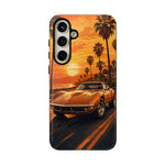 Orange Corvette C3 Stingray Sunset Palms Phone Case