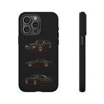 Trans Am Phone Case Black Gold, Three-View Vector Tough Cover