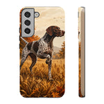 German Shorthaired Pointer Pointing Art Tough Phone Case