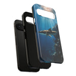 Cobia Reef Phone Case, Shaft of Light Ocean Fishing Tough Cover