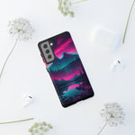 2 Rounds Canada Retina Artwork Vaporwave Phone Case – Landscape Aesthetic