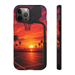 Basketball Court Sunset Phone Case | Tough Phone Case