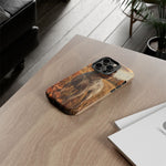German Wirehaired Pointer Autumn Art Tough Phone Case