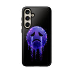 Glitch Sad Face Phone Case, Anime Melt Static Tough Cover