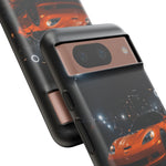 Orange C6 Neon Car Meet Tough Phone Case