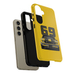 1969 Camaro Z28 Yellow Front View Muscle Car Tough Phone Case