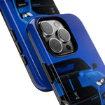 Blue Mustang Art Phone Case, GT500 American Muscle Car Tough Cover for Men