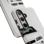 White Skyline Phone Case, R34 GTR 90s JDM Legend Tough Cover for Men, Gift