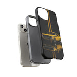 AAR Cuda Phone Case, Yellow 70 Muscle Car Stripe Studio Cover
