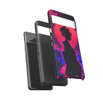 Neon Geisha Silhouette Phone Case | Tough Cover