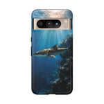 Cobia Reef Phone Case, Shaft of Light Ocean Fishing Tough Cover