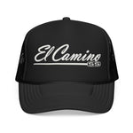 El Camino SS Foam Trucker Hat – Classic Script Embroidered Snapback Mesh Cap Retro Muscle Style