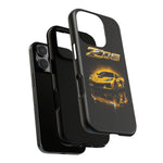 Z06 Corvette Phone Case, Yellow Neon Chrome Studio Cover