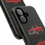Chevy Square Body Truck Phone Case Red, Three-View Vector Cover