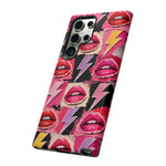 Pop Art Lips and Lightning Bolt Phone Case