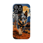 Blue Heeler Australian Cattle Dog Art Tough Phone Case