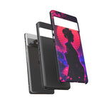 Neon Geisha Silhouette Phone Case | Tough Cover