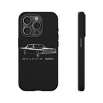 Vintage Galaxie 500 Phone Case | Classic Car Illustration, Black