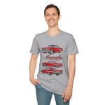 Red Vintage 1960 Chevy Impala Trio T-Shirt | Classic Car Illustration