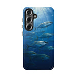 Amberjack School Phone Case, Open Water Sunlight Tough Cover